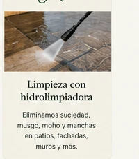 Limpieza profesional con hidrolimpiadora